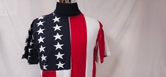 Sun River Mens Medium American Flag Patriotic Stars and Stripe T-Shirt