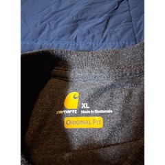 Carhartt Men XL K87 Workwear Pocket T-Shirt Charcoal Heather Grey Original Fit