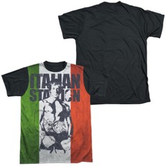 Rocky Stallion Adult Halloween Costume T Shirt (Black Back), S-3XL
