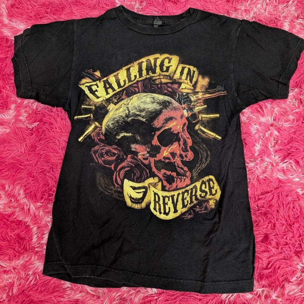 Remake Falling in Reverse rock band Skull Graphic T shirt S-5XL NH23459