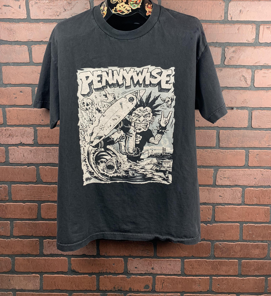 Pennywise Band Poster Music Tour T Shirt Black Unisex S-5XL