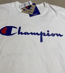 Champion Men’s Classic Jersey Script Logo T-Shirt Large New