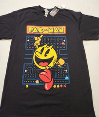 Pac-Man Brisco Brands Black T-Shirt M New