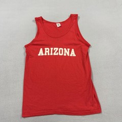 Vintage Desert Sportswear Shirt Mens Large Red Arizona Tank Top Graphic Made USA