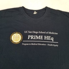 UC San Diego School of Medicine PRIME HEq Unisex Navy Blue Graphic Shirt Size M