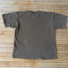 VTG 90s Gap Blank Tee T-Shirt Size XL Brown Single Stitch Made in USA Faded
