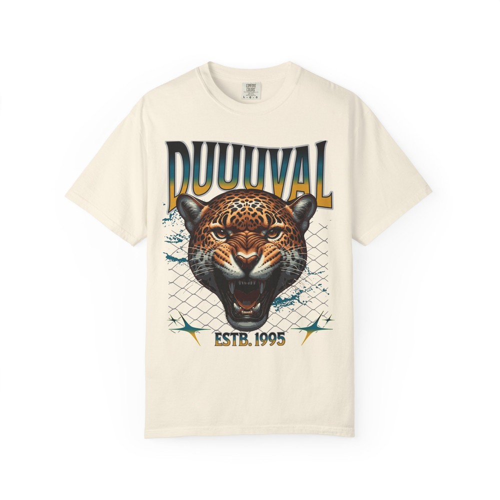 DUUUVAL Jaguar Graphic Tee – Vintage Jacksonville Shirt | Comfort Colors | S–3XL