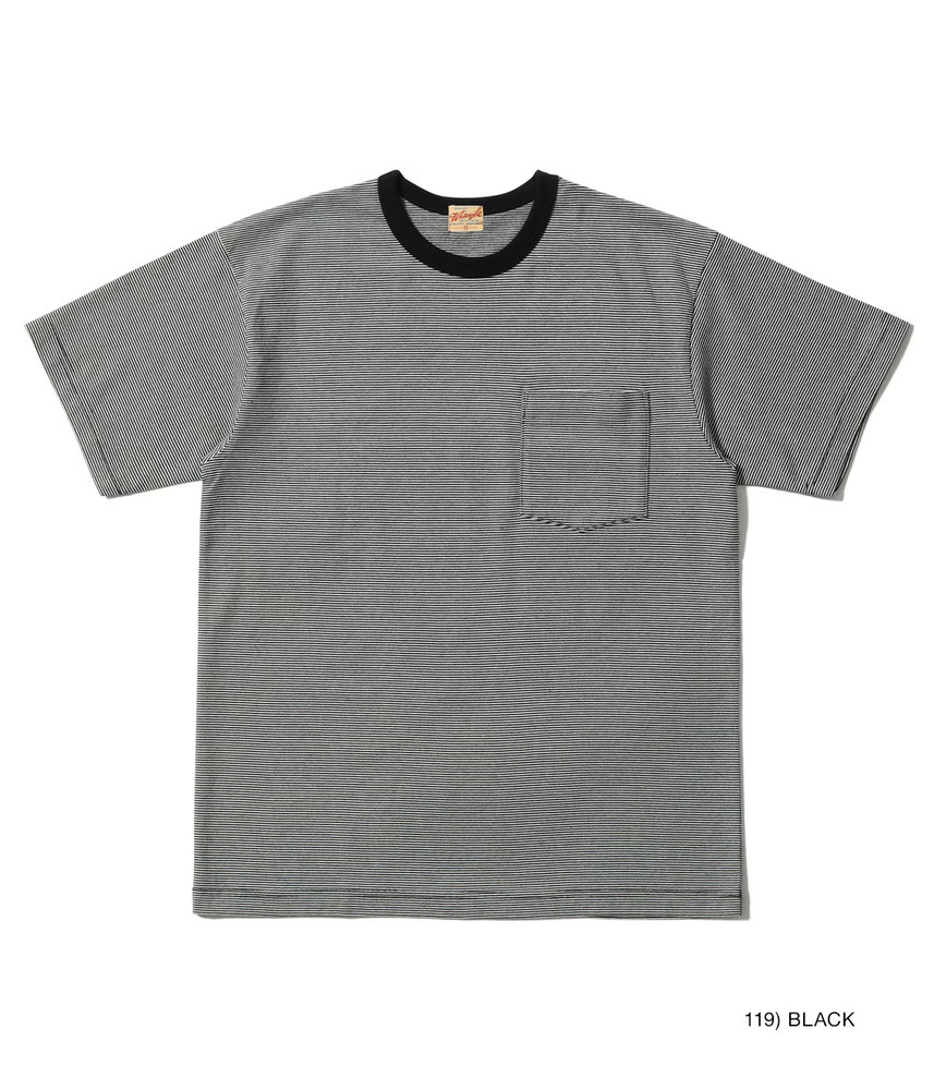 WHITESVILLE Lot No. WV79679 WHITESVILLE 30/2 FINE-LINED BORDER T-SHIRT Japan New