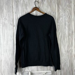 American Apparel Youth XL Long Sleeve T-Shirt Black Combed Cotton Tee USA Crew