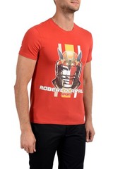 Roberto Cavalli “SPORT” Men’s Red Graphic Stretch T-Shirt US 2XL IT 56