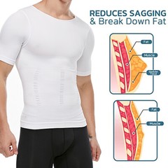 Men Slim Gynecomastia Compresson Tank Top Slimming Body Shaper Vest Undershirt