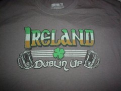 IRELAND Irish Dublin Up Clover St. Patrick’s Day Large L T-Shirt