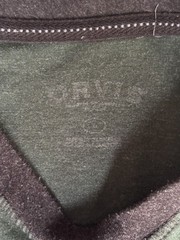 Orvis T-Shirt Men’s Large Green Gray Crew Neck Long Sleeve Classic Pullover