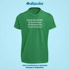 Custom Text T-Shirt Text *Choice of Fonts* *Quality Tees* *FREE Shipping*