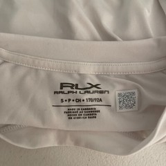 RLX Ralph Lauren Shirt Men’s Small White Athletic Performance Solid Active Top