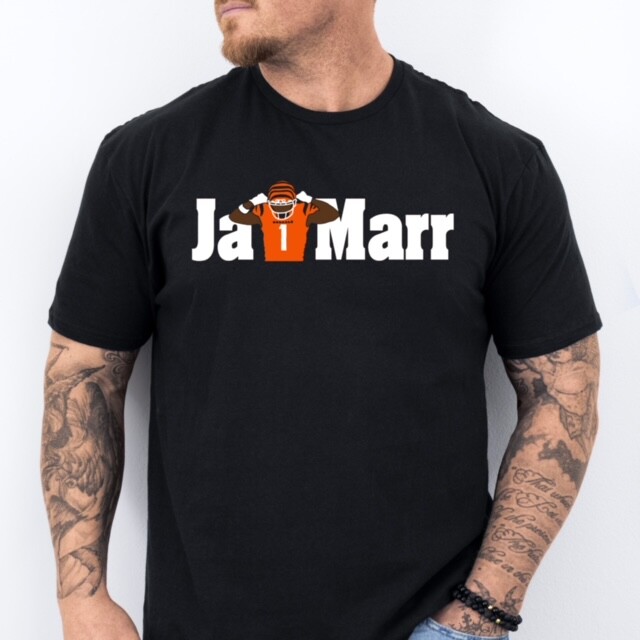 JA’MARR 1 | Cincinnati Football Soft Ring Spun Pre-Shrunk Cotton T-Shirt