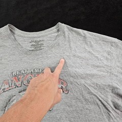 Great American Angler Gray Short Sleeve Cotton Blend T-Shirt Men’s 3XLT