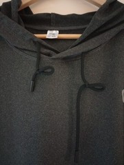 Neleus Hooded Shirt Mens 2XL Black Short Sleeve Gym Workout Training Running
