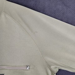 Patagonia Sunshade Shirt Mens Large Retro Khaki Bonefish Graphic Zipper Pocket