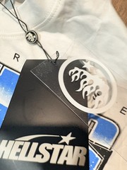 Hellstar All-Stars Go To Heaven Men’s L White Graphic Logo Cotton Crew Tee