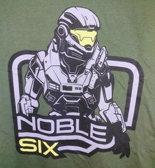 Halo Reach Loot Crate Army Green Noble Six Spartan-B312 Mens Large Shirt Rare