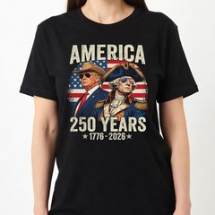 250th Anniversary 250 Years America Funny Trump Washington Unisex T-Shirt