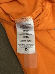 Athletic Works Orange Long Sleeve T-Shirt Moisture Wicking DriWorks Size X Large