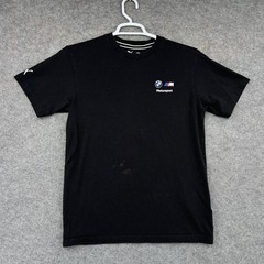 PUMA BMW Shirt Mens Small Black Short Sleeve Crew Neck Motorsport Graphic Print