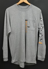New ARIAT Men’s Rebar Cotton Strong Graphic T-Shirt Gray Long Sleeve Size M