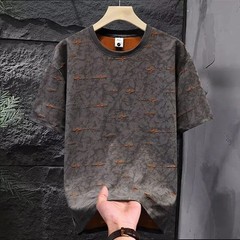 Men’s Ripped Streetwear Vintage Distressed Oversized Cotton Graphic T-Shirt