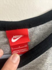 Nike Sportswear Ace Logo Ringer Icon Tank Mens Small Black Gray Red Tag