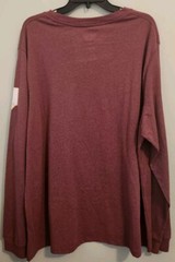 Home Free Unisex Adult INDIANA Hoosier State 2XL Long Sleeve Tee Maroon #10725