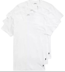 3-PK RALPH LAUREN POLO SIZES S M L XL XXL GRAY V NECK COTTON T SHIRT UNDERSHIRT
