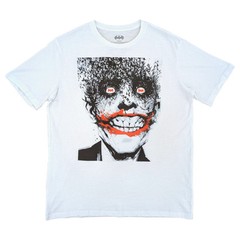 Batman Mens White Short Sleeve Joker Bats Graphic Tee T-Shirt