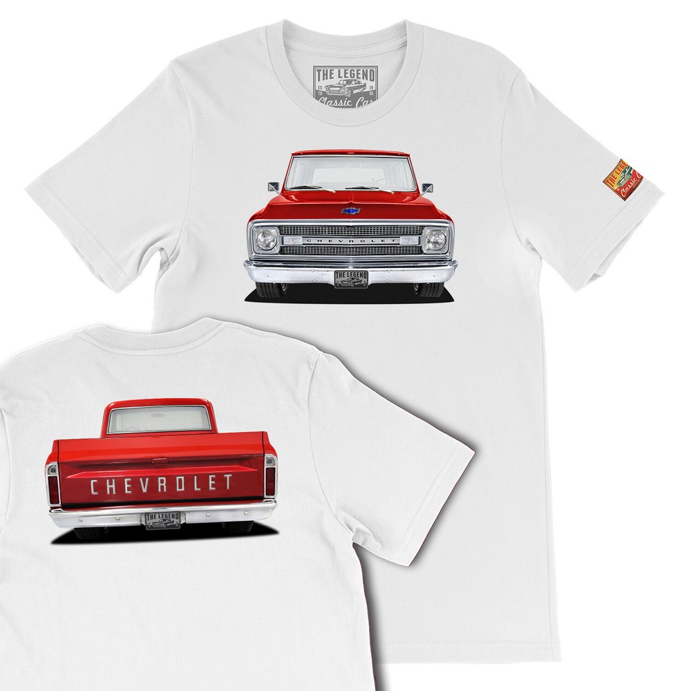 1969 Red CHEVY C-10 Classic Pickup Truck Classic Car Men’s T-shirts