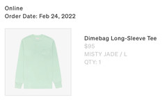 Aime Leon Dore ALD SS22 Dimebag Long Sleeve Pocket Tee T-Shirt Misty Jade Mint