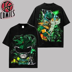 Vintage Green Ranger – Power Rangers Graphic Premium Cotton T-Shirt Made In US