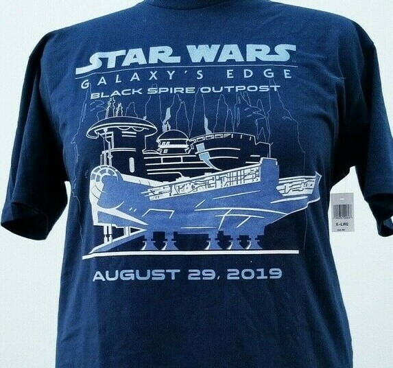 NEW Disney Star Wars Galaxy’s Edge Opening Day Adult T-Shirt M Medium Official