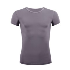 Men’s T-Shirt Gym Tops Slim Fitness Basic T-shirt Bodybuilding Tight V-Neck Tee