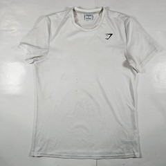 Gymshark Arrival T Shirt Men’s Size Medium White Gym Training Pre-owned
