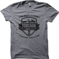 TBL The Big Lebowski DUDE ABIDES Walter Sobchak Towing t-shirt 9079