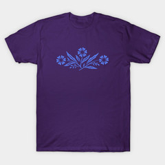 Cornflower Blue T-Shirt Vintage Pastel Aesthetic Blank Solid Plain Unisex Tee