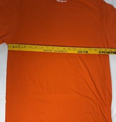 Adidas men’s workout the go to tee shirt orange 100% Cotton NWT (see note)