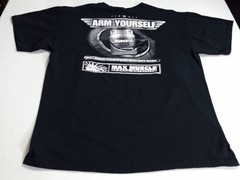 Vintage Max Muscle T-Shirt Mens Large Bodybuilding Gym Supplement Double-Sided