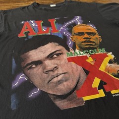 Malcolm X and Muhammad Ali Bootleg Raptee Faded Tag SZ XL