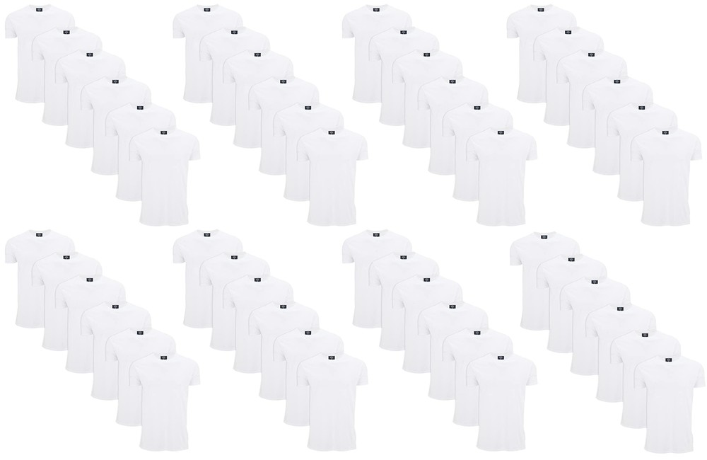 SOCKS’NBULK Mens Cotton Crew Neck Short Sleeve T-Shirts Mix Colors Bulk Pack