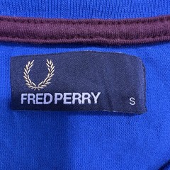 Fred Perry T-Shirt Small Royal Blue Logo Pocket Cotton Jersey Casual Crew Neck