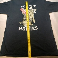 Cat tee shirt for the homies milk size small gothcore festival retro black
