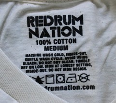 Redrum Nation Men’s V25 Short Sleeve Cotton T-Shirt CG2 Natural Medium NWT