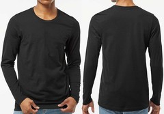 Mens Premium T-Shirt 100% Pre-Shrunk USA Cotton Long Sleeve Tee XS-3XL NEW!